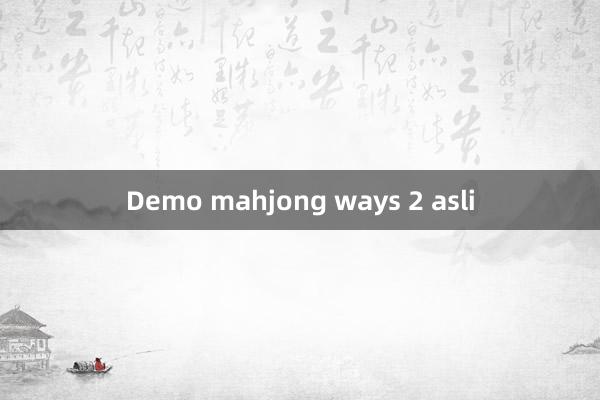 Demo mahjong ways 2 asli