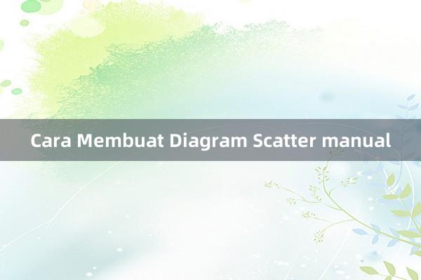 Cara Membuat Diagram Scatter manual