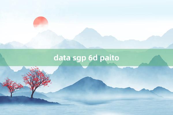 data sgp 6d paito